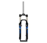 Scumlovy 26'' Bike Suspension Fork V Disc Brake Mountain Spring Mechanical 28.6mm Straight Steerer Front Travel 110mm,QR 9x100mm(26'' Blue)