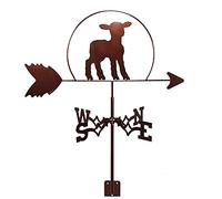 Scumlovy Exquisite Metal Weather Vane Ornament Weathervane animal Iron Weathercock Wind Direction Indicator Scene Garden Measuring Tools with Mounting Bracket Co