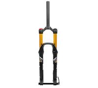 Scumlovy Mountain Bike Suspension Fork 26 27.5 29 MTB Air Travel 130mm Rebound Adjustable Straight/Tapered Thru Axle Front Manual Lockout (Color : Gold Straight, Size 26'')