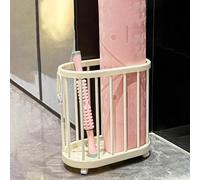Scumlovy Yoga Mat Holder Floor Standing Basket with Wheels, Large Capacity Storage Bin/Dumbbell Organizer, Home Gym Exercise Equipment Holder(Beige)