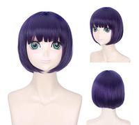 Scum's Wish Kuzu no Honkai Cosplay Wig Ebato Sanae Yasuraoka Hanabi Short Straight Purple bobo cosplay costumes Hair wigs One Size PL-713