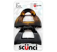Scunci Effortless Beauty Clutch Jaw Clips | 2-Count per Pack | 1-Pack
