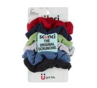 Scunci Effortless Beauty Thermal Twisters, 6 Count, Multi-colored (black, grey, white, primary colors)