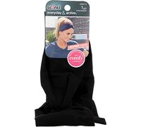 Scunci, Everyday & Active, Black Turban Headwrap, Super Comfy, 1 Piece