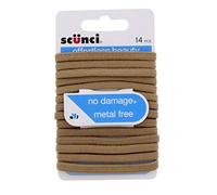 Scunci Flat No Damage Hair Flat Elastics - Blonde - 14pc