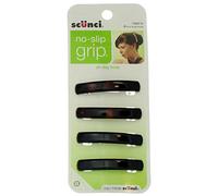 Scunci No-slip Grip Auto Clasp Barrettes, 4 Count