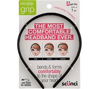 Scunci, No Slip Grip, Bendable Headband, 1 Headband (1-Pack)