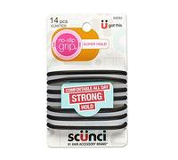 Scunci No-slip Grip Evolution Jelly Ponytailers, 14 Count, Colors May Vary