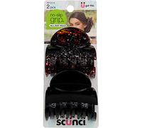 SCUNCI - No-Slip Grip Jaw Clip with Sparkle - 2 Count