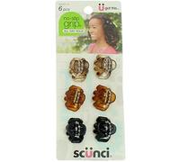 Scunci No Slip Octopus Jaw Clips, 6 ct, Mini, 2.5 cm