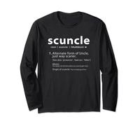 Scuncle Scary Uncle Funny Definition Long Sleeve T-Shirt