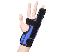 Scurnhau Pinky Finger Splint, Adjustable 4th or 5th Metacarpal Splint Hand Brace for Boxer’s Fracture, Broken Fingers, Arthritis, Tendonitis, Pain Relief, Fits Left Right Hand, S/M