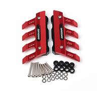SCUUBE For Aprilia DORSODURO 750 900 1200 Motorcycle Mudguard Front Fork Protector Guard Block Front Fender Slider Accessories Side Guard CNC Aluminum Motorcycle Accessories (Color : Red)