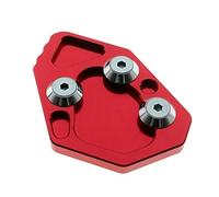SCUUBE For BMW K1200S K1200R K1300S K1300R Motorcycles Kickstand Foot Side Stand Enlarger Plate Extension Pad CNC Support Plate Extension (Color : Red)