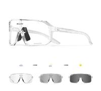 SCVCN Photochromic Cycling Glasses for Men Women Photochromatic Sports Sunglasses Clear Cycling MTB Cycling Glasses Running Volleyball Tennis Softball Mountaineering Golf Hiking 531