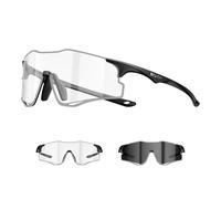 SCVCN Running Goggles 21.9 g Self-tinting (UV-Activated) PC Lenses Plastic Frame (PC) UV400 Adjustable Nose Pads Ventilated for Running & Trail Running