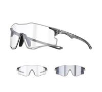 SCVCN Running Goggles 21.9 g Self-tinting (UV-Activated) PC Lenses Plastic Frame (PC) UV400 Adjustable Nose Pads Ventilated for Running & Trail Running