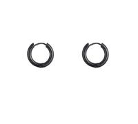 SCVGVER Hoop Earring for Woman Post Cuff Small Hoop Chunky Earrings Hypoallergenic Jewelry Gift, 10MM, Zinc, No Gemstone