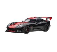 SCVWKAJA Die Cast Vehicles 1:18 For Dodge Viper SRT Scale Metal Simulation Car Model Ornaments Miniature Collection Of Art(Black)