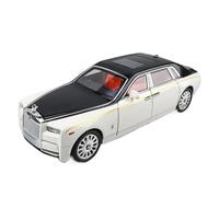 SCVWKAJA Die Cast Vehicles 1:18 For Rolls Royce Phantom Simulation Alloy Car Model Metal Craft Collection Display Ornaments(Silver)