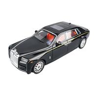 SCVWKAJA Die Cast Vehicles 1:18 For Rolls Royce Phantom Simulation Alloy Car Model Metal Craft Collection Display Ornaments(Black)