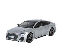 SCVWKAJA Die Cast Vehicles 1:24 For Audi RS7 Alloy Finished Casting Model Car Miniature Metal House Decoration(Silver)