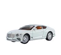 SCVWKAJA Die Cast Vehicles 1:24 For Bentley Continental GT Modern Craft Alloy Model Car Miniature Vehicle Collection Ornaments(White)