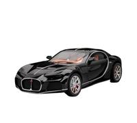 SCVWKAJA Die Cast Vehicles 1:24 For Bugatti Atlantic Replica Alloy Car Model Metal Collectible Crafts Decorative Ornaments(Black)