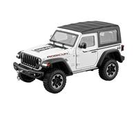 SCVWKAJA Die Cast Vehicles 1:24 For Jeeps Wrangler Rubicon Alloy Car Model Metal Vehicle Simulation Collection Miniature Ornaments(White)