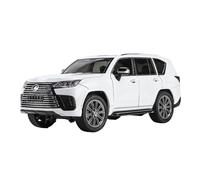SCVWKAJA Die Cast Vehicles 1:24 For Lexus Lx600 Alloy Luxury Car Model Replica Metal Off-road Vehicle Room Decoration(White)