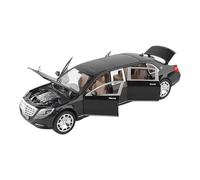 SCVWKAJA Die Cast Vehicles 1:24 For Maybach S600 Alloy Metal Car Model Collection Static Model Ornaments Decoration(Black)