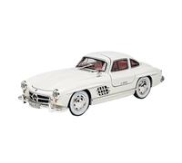 SCVWKAJA Die Cast Vehicles 1:24 For Mercedes Benz 300SL Classic Alloy Car Model Simulation Metal Vehicle Model Static Collectible(White)