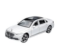 SCVWKAJA Die Cast Vehicles 1:24 For Mercedes-Benz S400L Mini Static Sports Car Alloy Model Car Metal Craft Ornaments Collection(White)