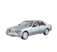 SCVWKAJA Die Cast Vehicles 1:24 For Mercedes-Benz W140 Mini Alloy Sports Car Model Metal Can Be Opened And Closed Collection(Silver)