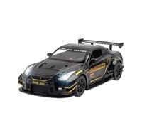 SCVWKAJA Die Cast Vehicles 1:24 For Nissan GTR R34 Classic Alloy Car Model Simulation Metal Vehicle Model Static Collectible(Black)