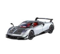SCVWKAJA Die Cast Vehicles 1:24 For PAGANI Huayra BC Zonta Sports Car Alloy Simulation Car Model Mini Vehicle House Decoration(Silver)