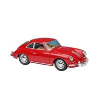 SCVWKAJA Die Cast Vehicles 1:24 For Porsche 356B 1961 Luxury Alloy Casting Car Model Sports Car Center Console Decoration(Red)