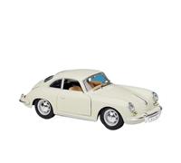 SCVWKAJA Die Cast Vehicles 1:24 For Porsche 356B 1961 Luxury Alloy Casting Car Model Sports Car Center Console Decoration(White)