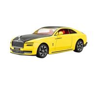 SCVWKAJA Die Cast Vehicles 1:24 For Rolls Royces Spectre Scale Miniature Alloy Car Model Metal Vehicle Living Room Ornaments(Yellow)