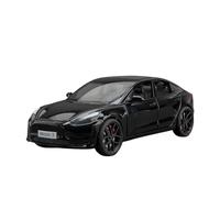 SCVWKAJA Die Cast Vehicles 1:24 For Tesla Model 3 Simulation Metal Off-road Vehicle Car Model Simulation Collection Ornaments(Black)