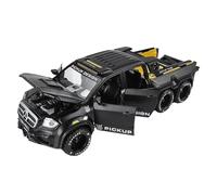 SCVWKAJA Die Cast Vehicles 1:28 For Benz X-Class Exy 6X6 Alloy Luxury Car Model Replica Metal Off-road Vehicle Room Decoration(Black)