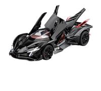 SCVWKAJA Die Cast Vehicles 1:32 For Apollo EVO Alloy Scale Car Model Metal Static Miniature Simulation Ornaments(Black)