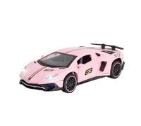 SCVWKAJA Die Cast Vehicles 1:32 For Lamborghini Aventador SVJ LP780-4 Zinc Alloy Replica Static Car Model Desktop Craft Ornaments(Pink)