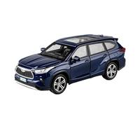 SCVWKAJA Die Cast Vehicles 1:32 For Toyota Highlander Carefully Designed Alloy Car Model Simulation Ornaments Collection(Blue)