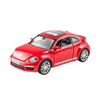 SCVWKAJA Die Cast Vehicles 1:32 For Volkswagen Beetle GSR Classic Alloy Car Model Replica Exhibition Hall Collection Ornaments(Red)