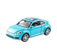 SCVWKAJA Die Cast Vehicles 1:32 For Volkswagen Beetle GSR Classic Alloy Car Model Replica Exhibition Hall Collection Ornaments(Blue)