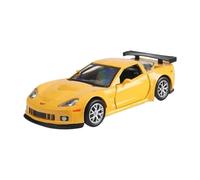 SCVWKAJA Die Cast Vehicles 1:36 For Chevrolet Corvette C6R Classic Alloy Car Model Metal Precision Simulation Home Decoration(Yellow)