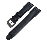 SCWZZWSY Genuine Leather Watchband for IWC Mark XVIII Le Petit Prince Pilot’s Watch 20mm 21mm 22mm Cowhide Strap (Color : Brown White Silver, Size : 20mm)