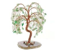 SCWZZWSY Lucky Tree Crystal Tree Gravel Specimen Stone Money Feng Shui Ornaments Tree Of Life Figurines Chakra Tree,C
