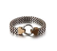 SCWZZWSY Men's Stainless Steel Wheat Chain Bracelet Personalised Bracelet Eco Packaging Small Gifts for Men, 230x12mm, Stainless Steel, No gemstone.